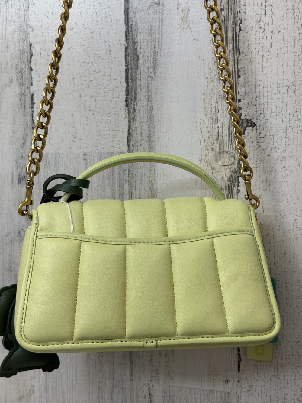 Yellow Coach Turnlock Clutch 20 - Picture 2 of 12